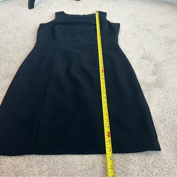 TESSUTI Collection black sleeveless sheath dress 10 business career professional - Picture 10 of 14